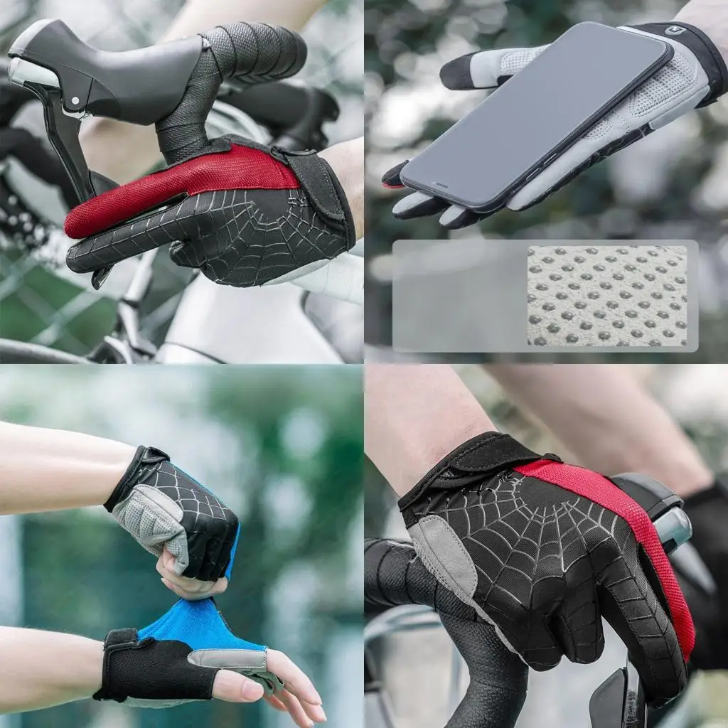 

Регулируемые велосипедные перчатки на запястье усиливают сцепные пот. Потеряние велосипедные перчатки для активности на открытом