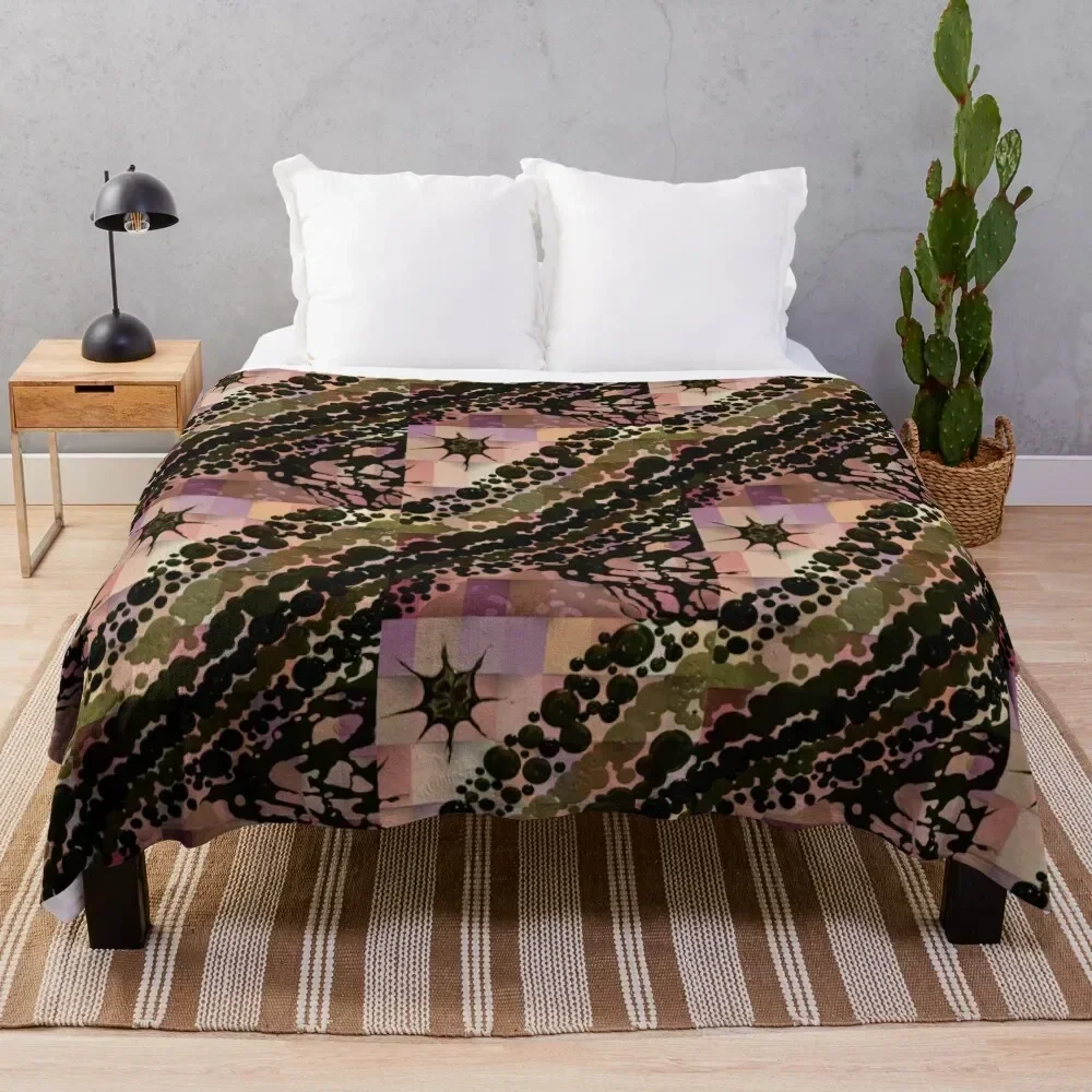 

Structured Life II Throw Blanket Cozy Throw Blanket for Bed Sofa Chair