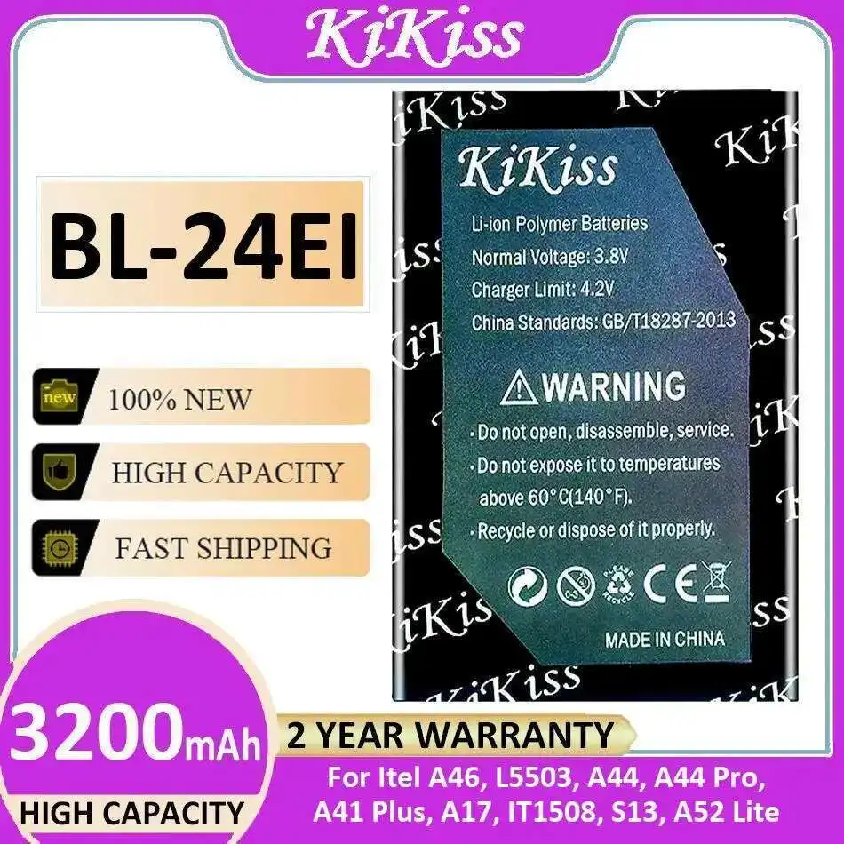 

High Capacity BL-24EI Mobile Phone Battery 3200Mah For Itel A46, L5503, A44, A44 Pro, A41 Plus, A17, IT1508, S13, A52 Lite