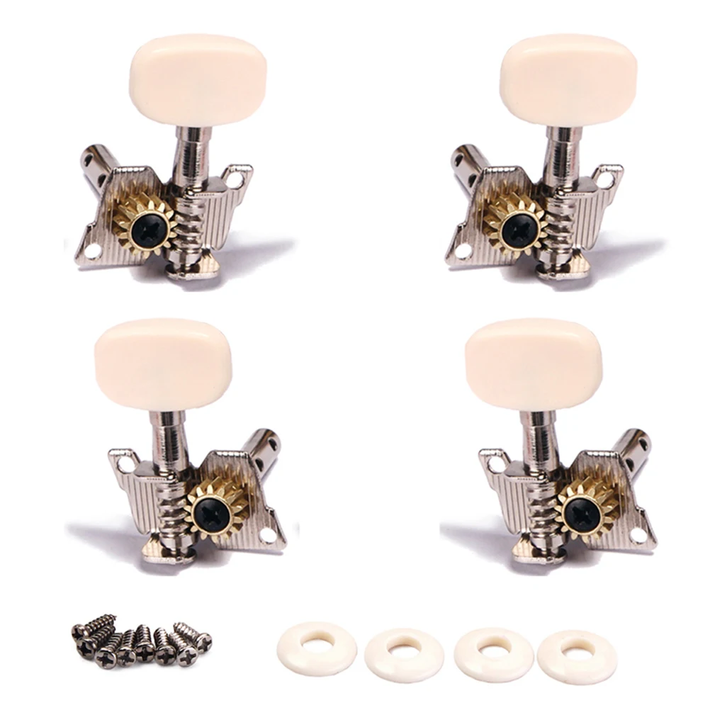 

2 Pair Ukulele Tuning Pegs Machine Heads Premium Material Durable Strings Classical Guitar Musical Instruments