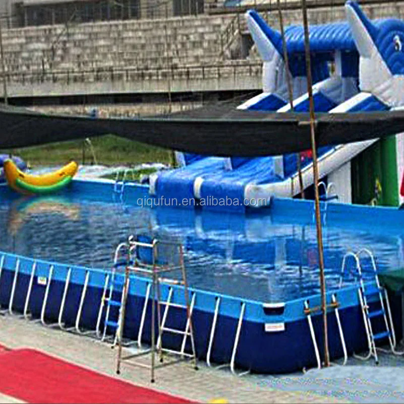 

Above Ground Steel Frame Rectangular Swimming Pool square Above Ground Pool