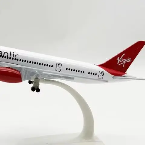 

1 Set Alloy Metal Model Aircraft British Virgin Atlantic B787 Airlines 787 Diecast Airplane Toy For Boys 20cm Model Plane