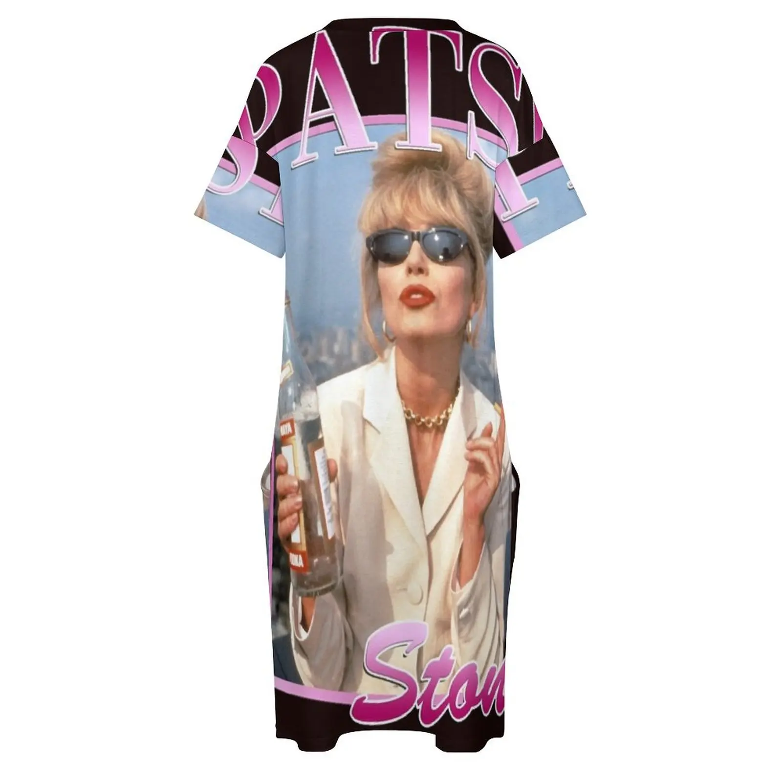 Patsy Stone Ab Fab camiseta esencial vestido suelto con bolsillos vestido de novia elegante para invitados vestidos de noche elegantes para mujer 2025