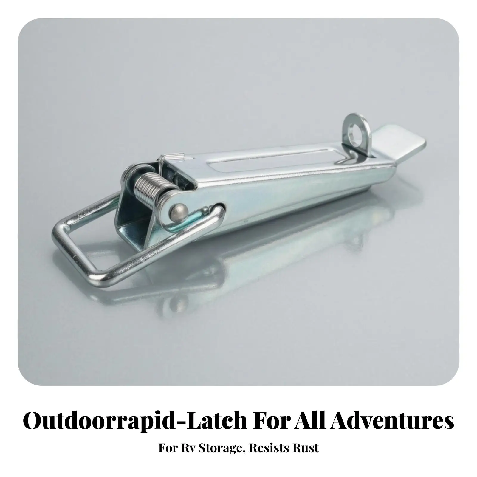 Secure Travel Trailer Latch Buckle Galvanized Metal Door Lock for Utility Boxes and Storage Compartments