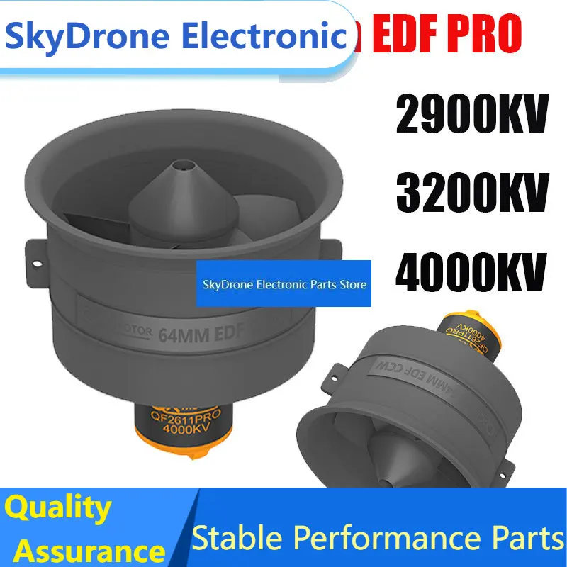 SkyDElQX-MOTOR 64mm 5-Blade EDF Ducted Fan For RC Jet Airplane