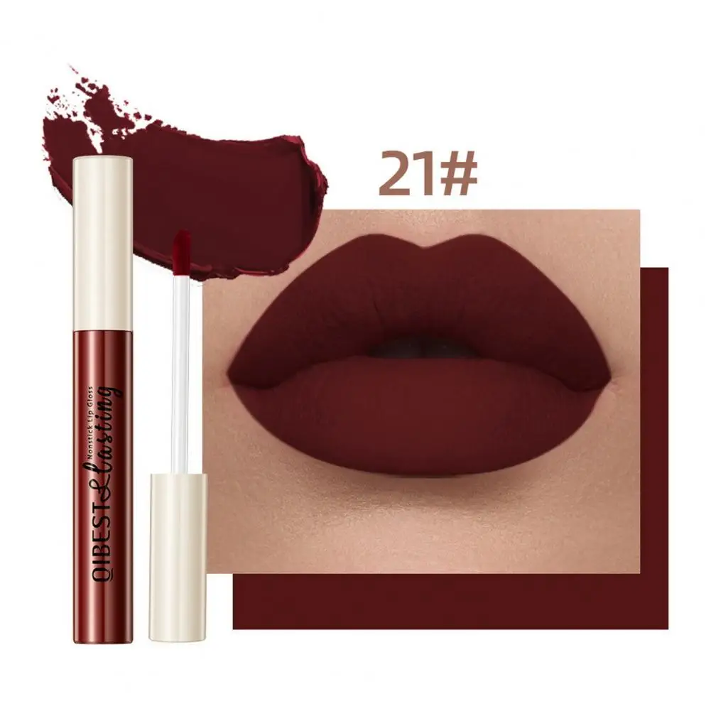 Langdurige Lipgloss Sterk Gepigmenteerde Fluweel Matte Lipgloss Langdurige Waterdichte Vlekbestendig Voor Vrouwen Meisjes Vrouwen Lip