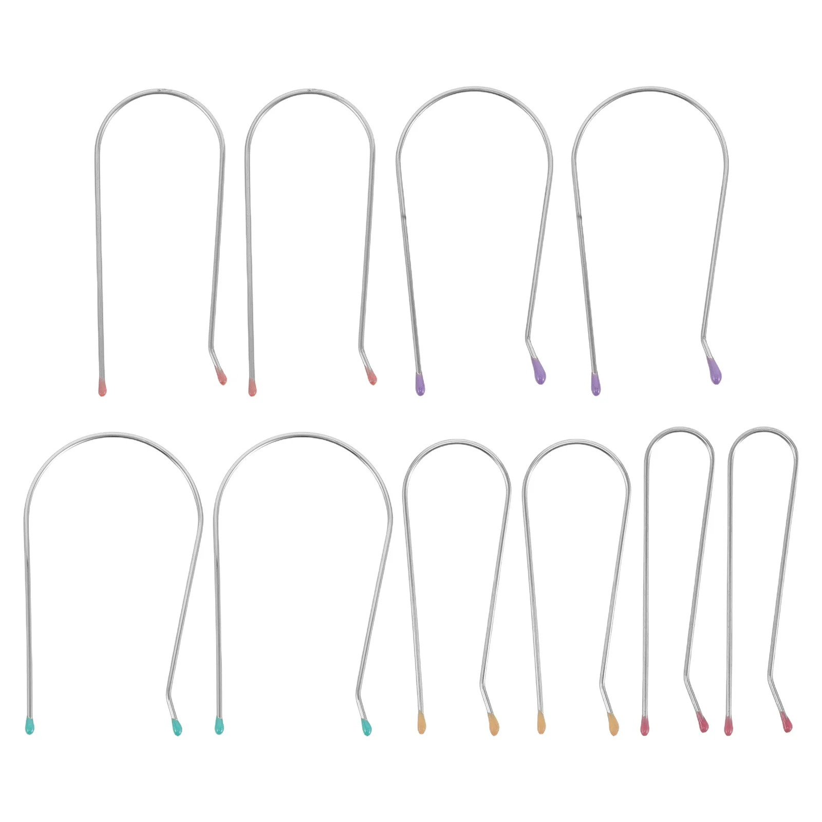 40 шт., сменные зажимы для горячих роликов, U-образные зажимы для завивки, термостойкие, подходят для стержней для завивки 0,75 дюйма, 1 дюйм, 1,25 дюйма, 1,5 дюйма, 1,75 дюйма -