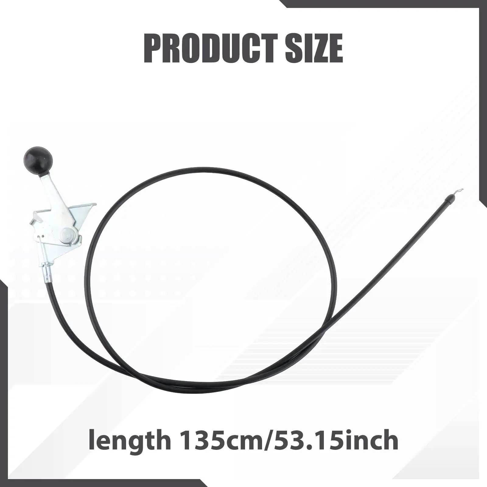 

Mower Throttle Cable 135cm Spare Part for Outdoor Lawn Mower Rotary 24mm 7t Easy Installation Maintenance