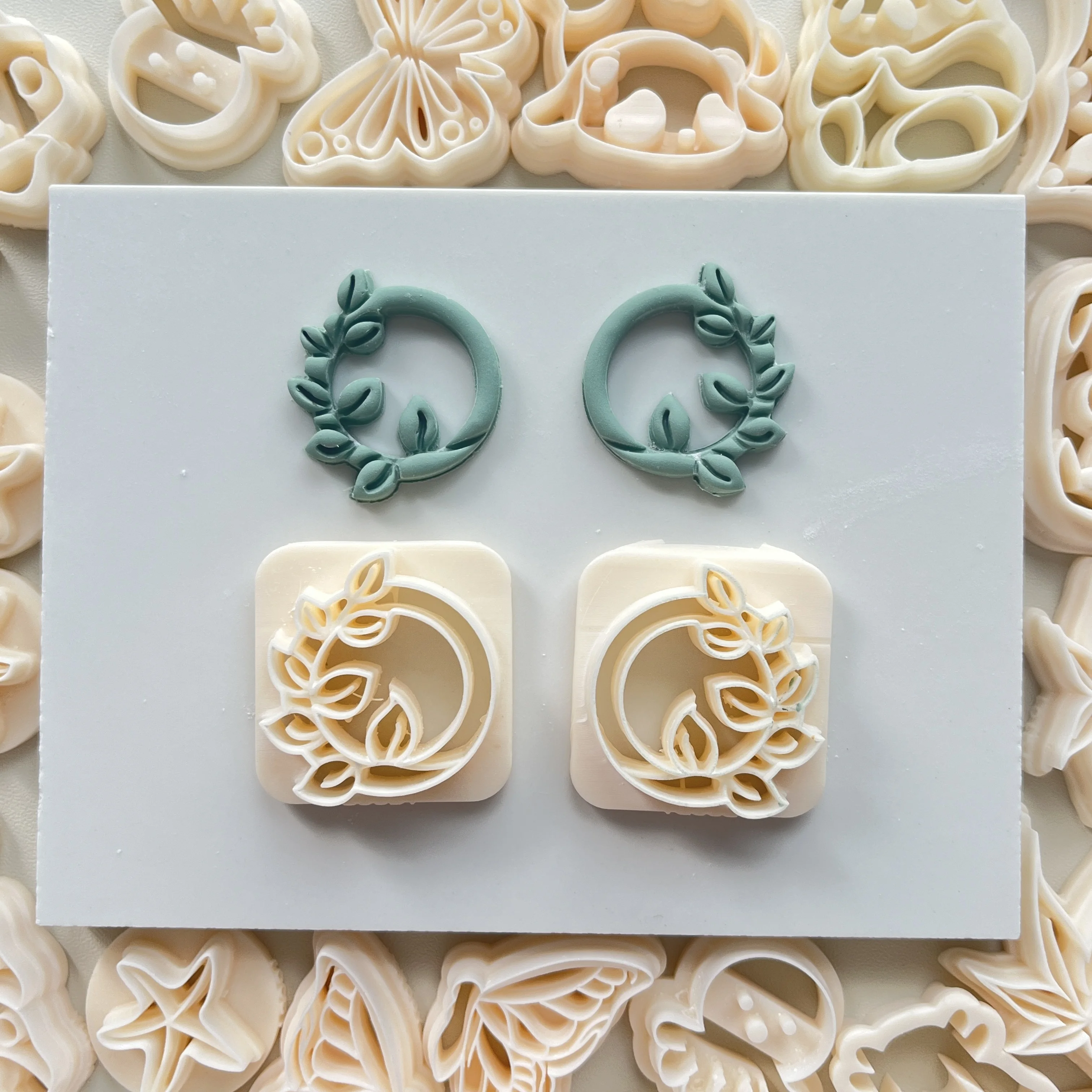 Vintage Art Treeline Treedoor exquisite geformte hochpräzise Ton formen Schneid formen für DIY handgemachte Ohrring Schmuck Abzeichen – Detail 2