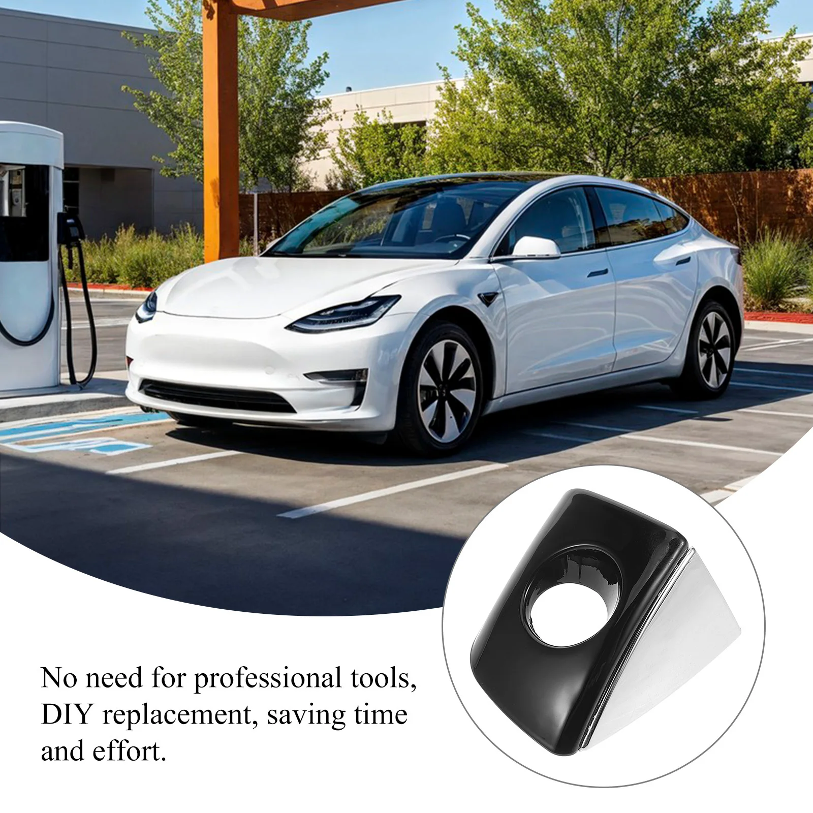 

Left Side Car Door Handle Cover Exterior Trim Cap for 4h1837879 Weather Resistant Easy Fit Protection Cover