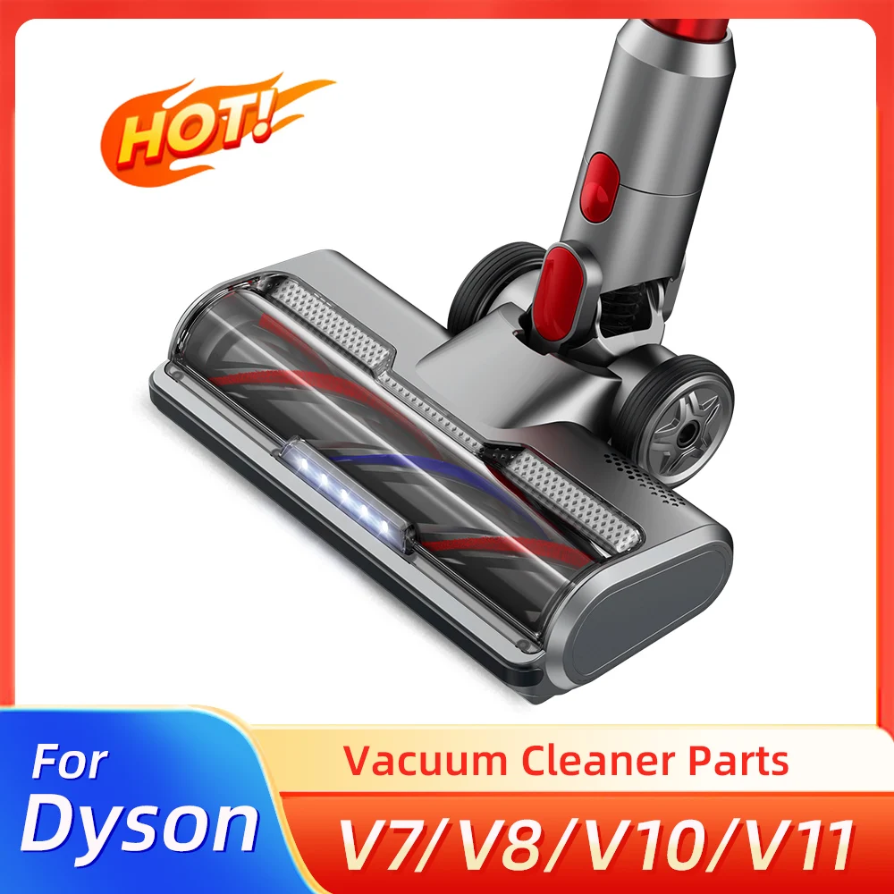 Hot New Motorized Carpet Floor Brush Head Tool for Dyson V8 V7 V10 V11 Vacuum Cleaner Roller Head Brush Replacement Accessories