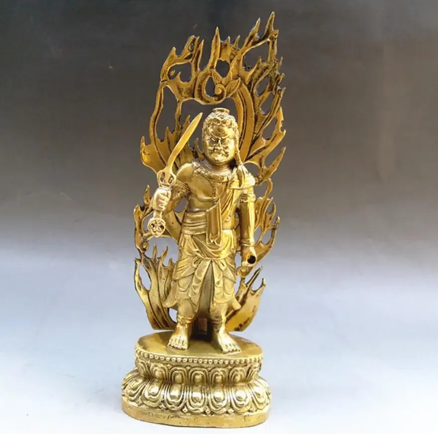 Pure copper immovable Pluto Statue Metal crafts figure ornaments