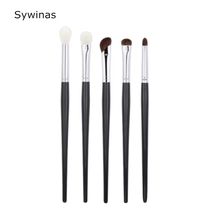 Eyeshadow Brush Set Kit Natural Hair 5Pieces Eye Shadow Makeup Brushes Beauty Tools