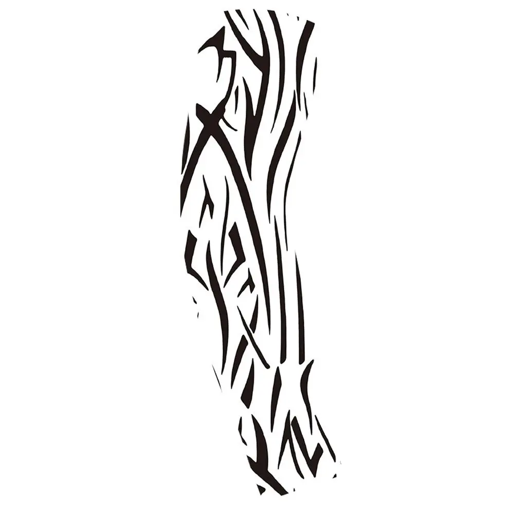 

UV Protection Flower Arm Tattoo Sleeve Sunscreen Seamless Men Sunscreen Sleeve Breathable Thin Sun Protection Cover Riding