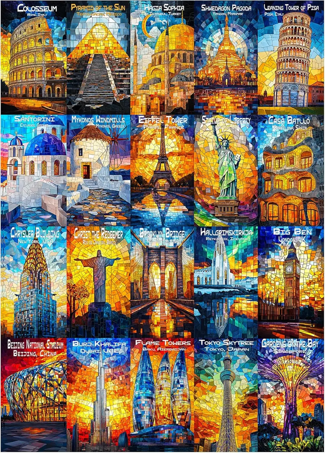 

Adult 300/500/1000 Piece Wooden Jigsaw Puzzle World Landmark Fun Landscape Puzzles Entertainment Children Toys Christmas Gift
