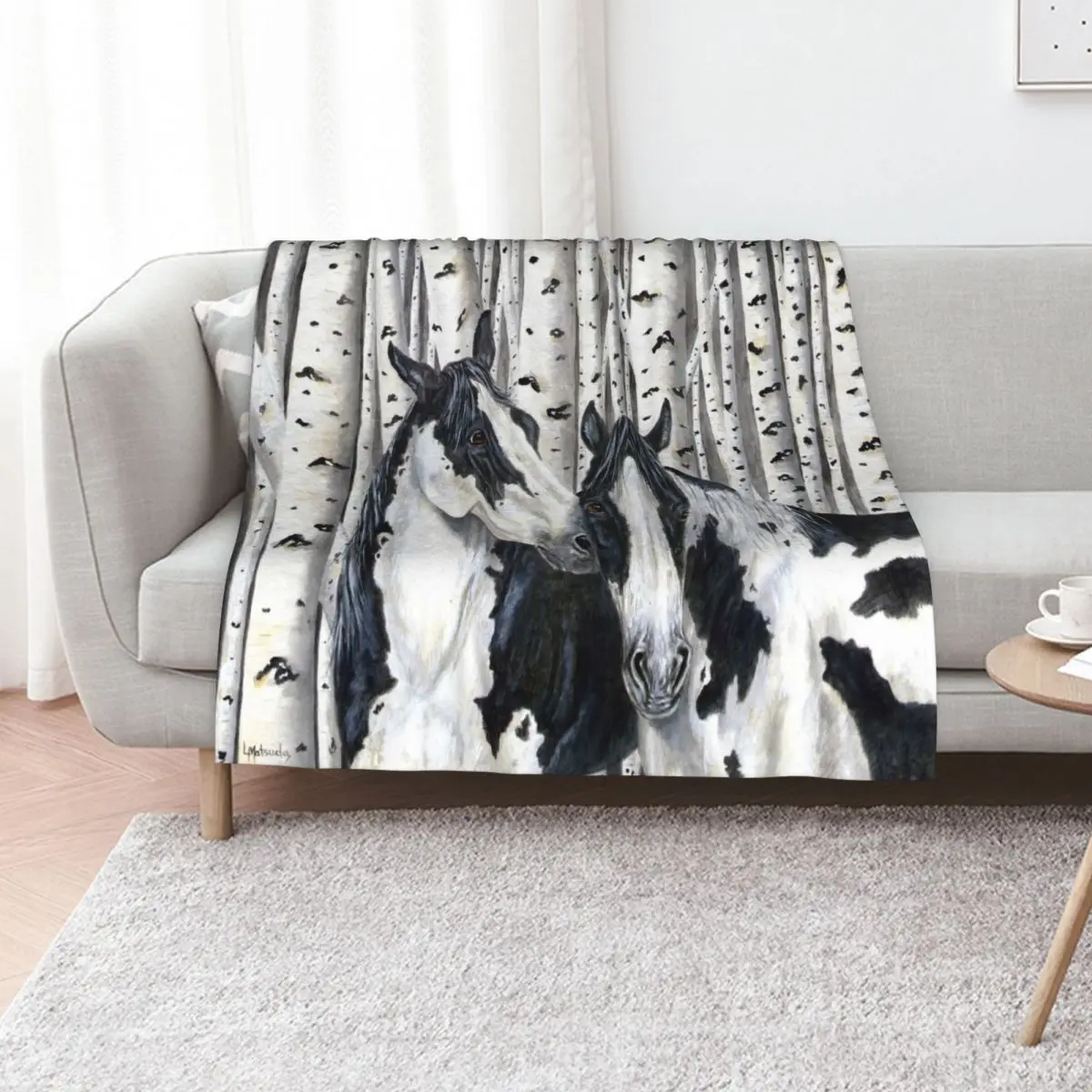 Whispering Birch Throw Blanket halloween Soft Beds sofa bed Luxury Thicken for winter Large Blankets