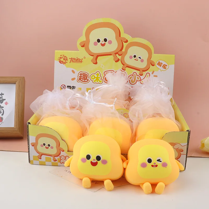 

Cartoon Bread Doll Relieve Stress Toys Soft Squishy Toys Slow Rebounding Sensory Squeeze Ball Dough Anti Anxiety Toy Gifts