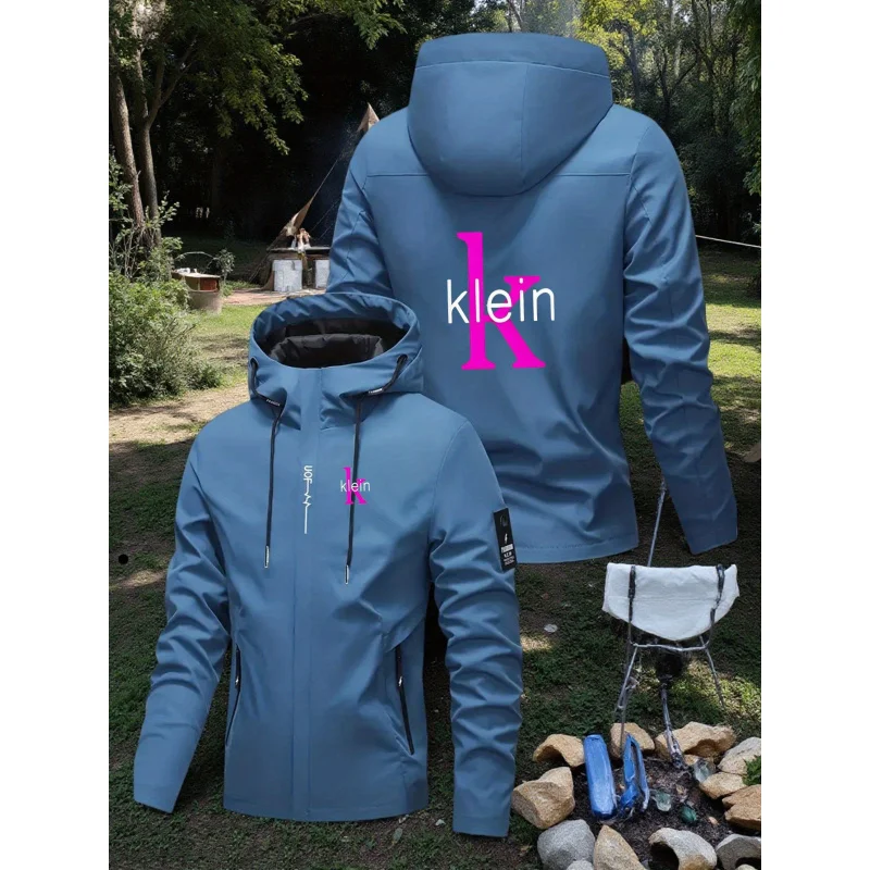 New spring and autumn couple's windbreakersKleinPrintingAll-Weather Windproof Outdoor Hiking JacketOuterwear for men and women