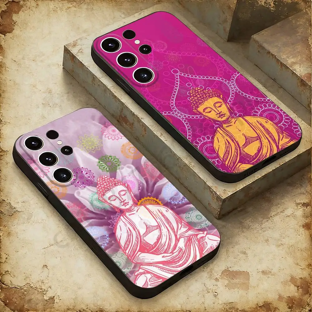 

B-Buddha Phone case For Samsung Galaxy A53,51,72,73,31,30,42 Soft Silicone Black Cover