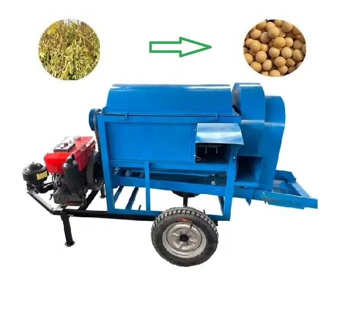 

Multifunction Small Dry Soybean Chickpea Bean Paddy Threshing Thresher Machine Mung Bean Thresher Machine Automatic