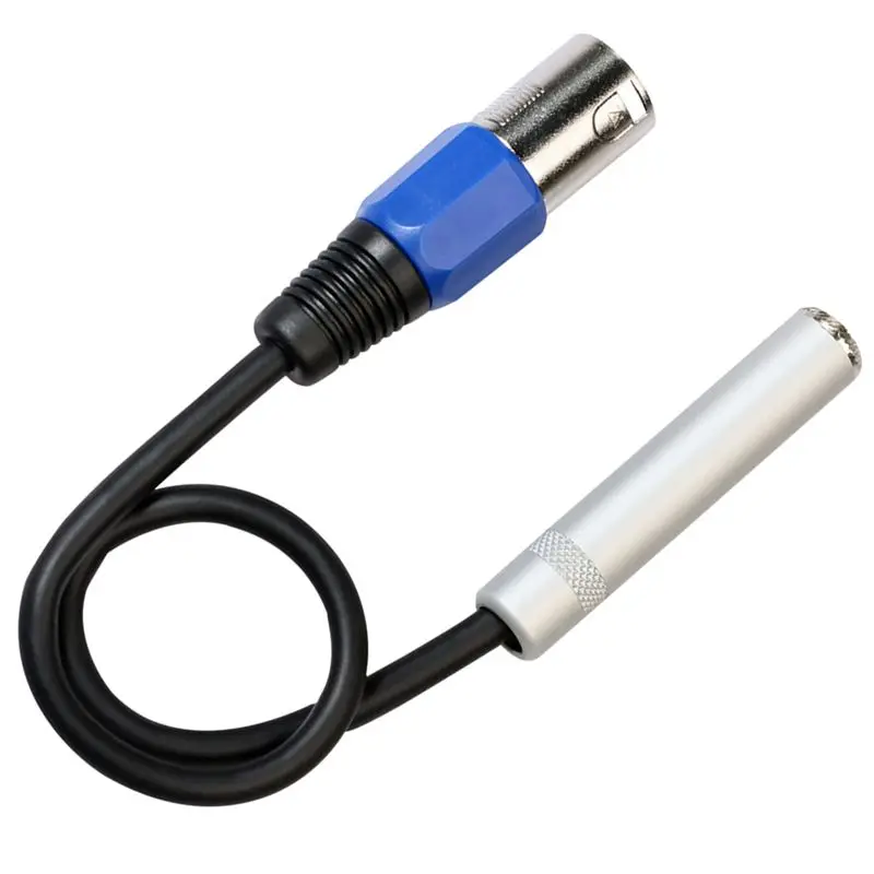 A31T 6X 1/4 to XLR Cable, Balanced 1/4in Female to XLR Male Stereo Audio Adapter, Quarter Inch for TS/TRS to XLR Connector for