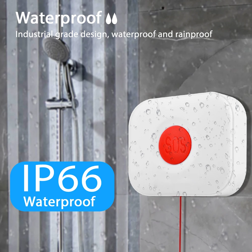 Eleopard TUYA WiFi SOS Button Wireless SOS Emergency Panic Button Alarm Home Burglar Alarm Sensor 2.4G SOS Sensor Sos