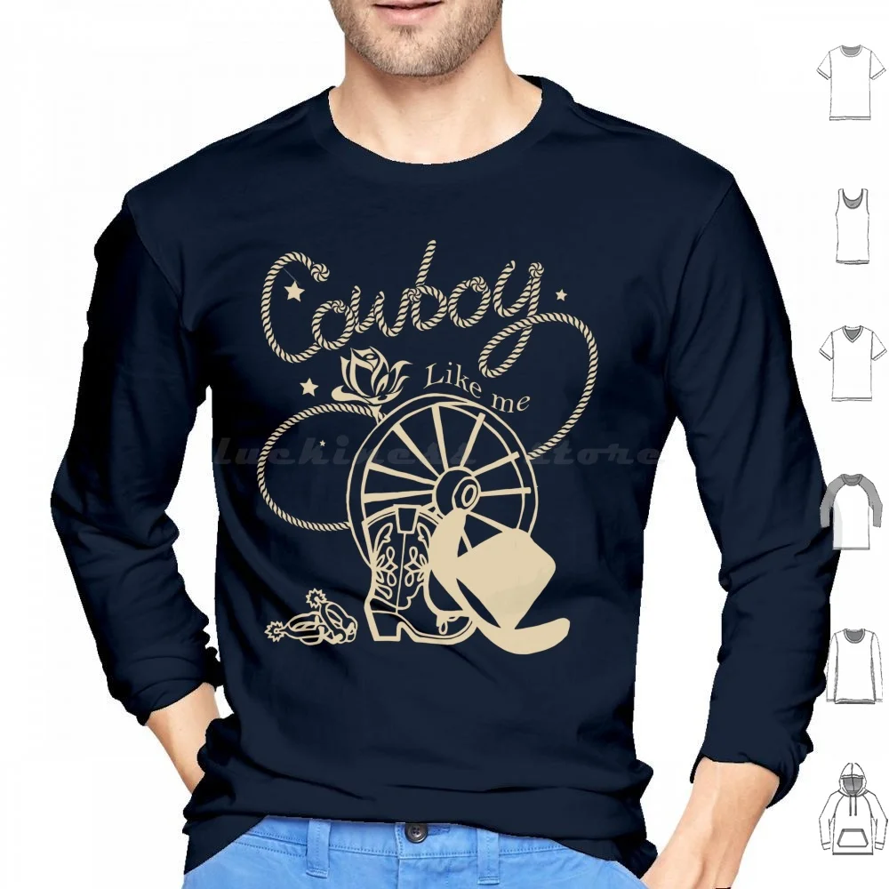 Cowboy Like Me Vintage Swiftie Hoodie cotton Long Sleeve Cowboy Like Me Karma Is A Cat Purring In My Lap Cause It Loves Me