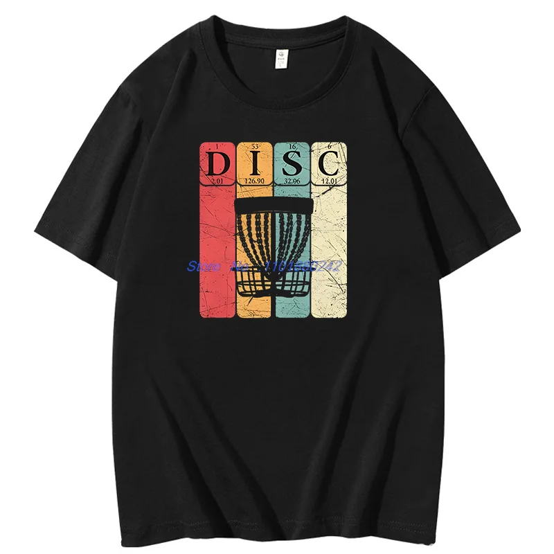 

Disc Golf Periodic Table Elements Graphic T Shirts Birthday Gifts T-Shirt Summer Cotton Short Sleeve T-Shirts Mens Clothes