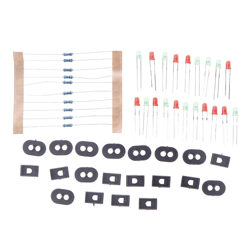 10 قطع من رؤوس إشارات السكك الحديدية LED - إشارات السكك الحديدية نموذج مقياس HO/OO، أضواء إشارة واقعية لتخطيطات القطار والديوراما