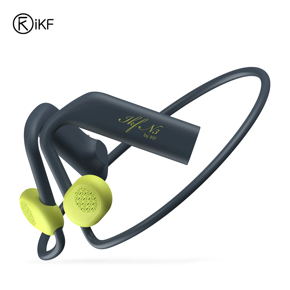 iKF N3 Open Air Conduction Bluetooth Headset 30 Battery Life Ear Hanging Suitable Forfitness/Cycling Outdoor Sports Headphone