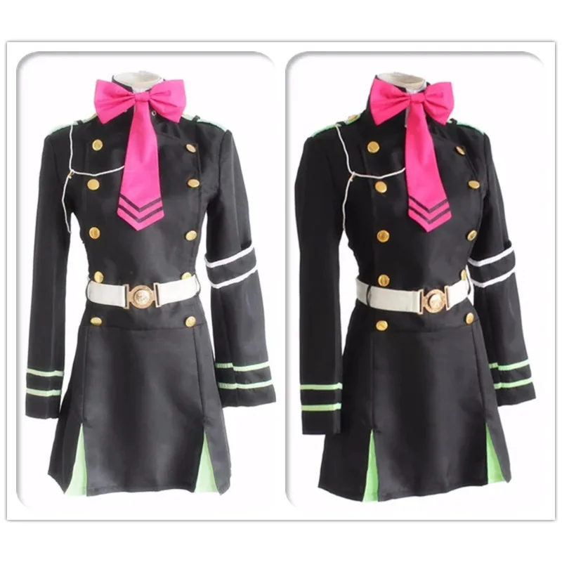

qq38Японское аниме Of The End Owari no Seraph Hiiragi Shinoa костюмы для косплея полный комплект униформы