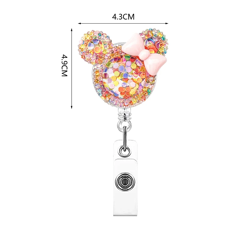 1pc  Retractable Badge Reel For Nurse Doctor Card Holder Office Hospital Supplies Boy Girl Name Card