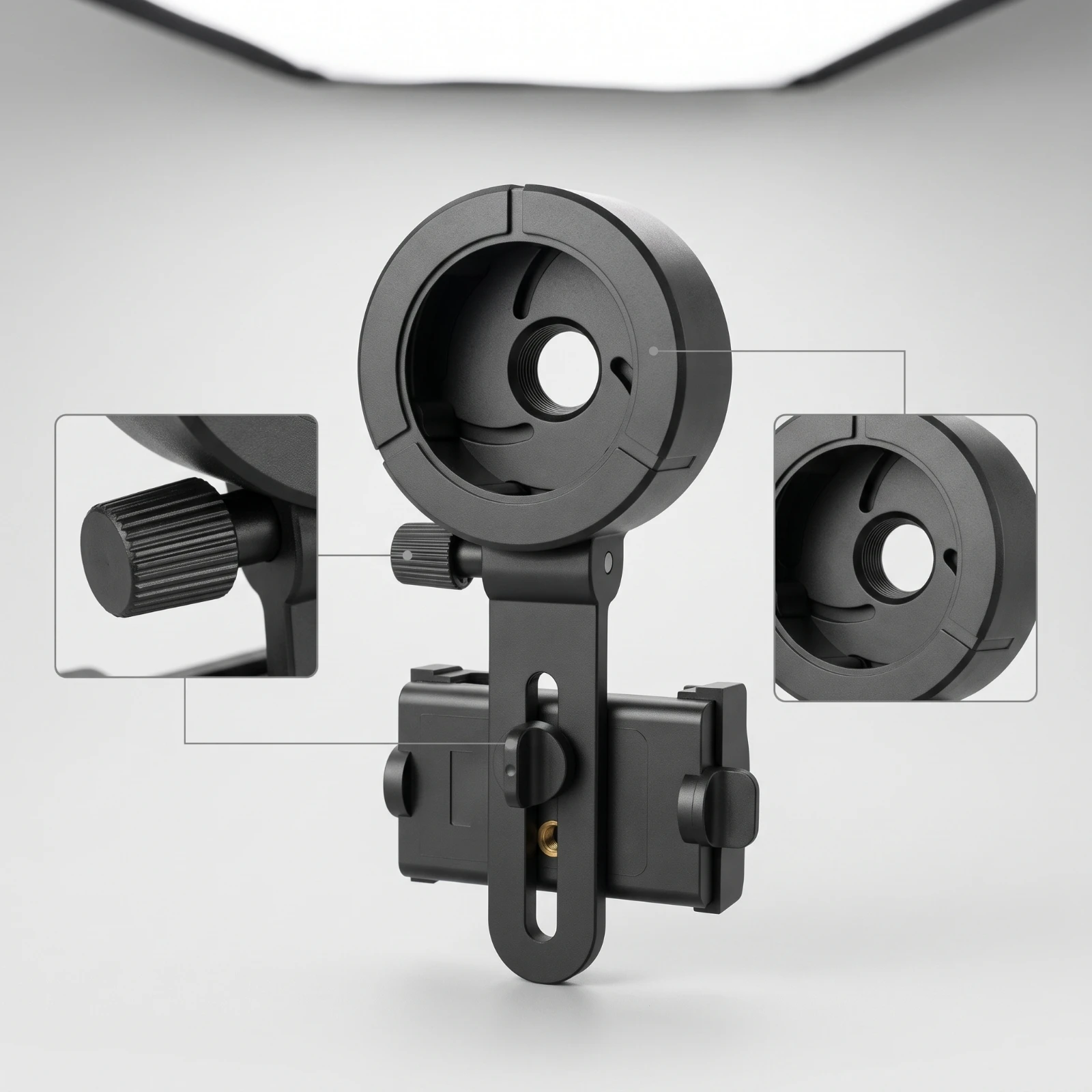 Mobile Phone Camera Holder Universal Telescope Phone Adapter Microscope Phone Mount Tripod-Compatible for Hobbyists - view 6