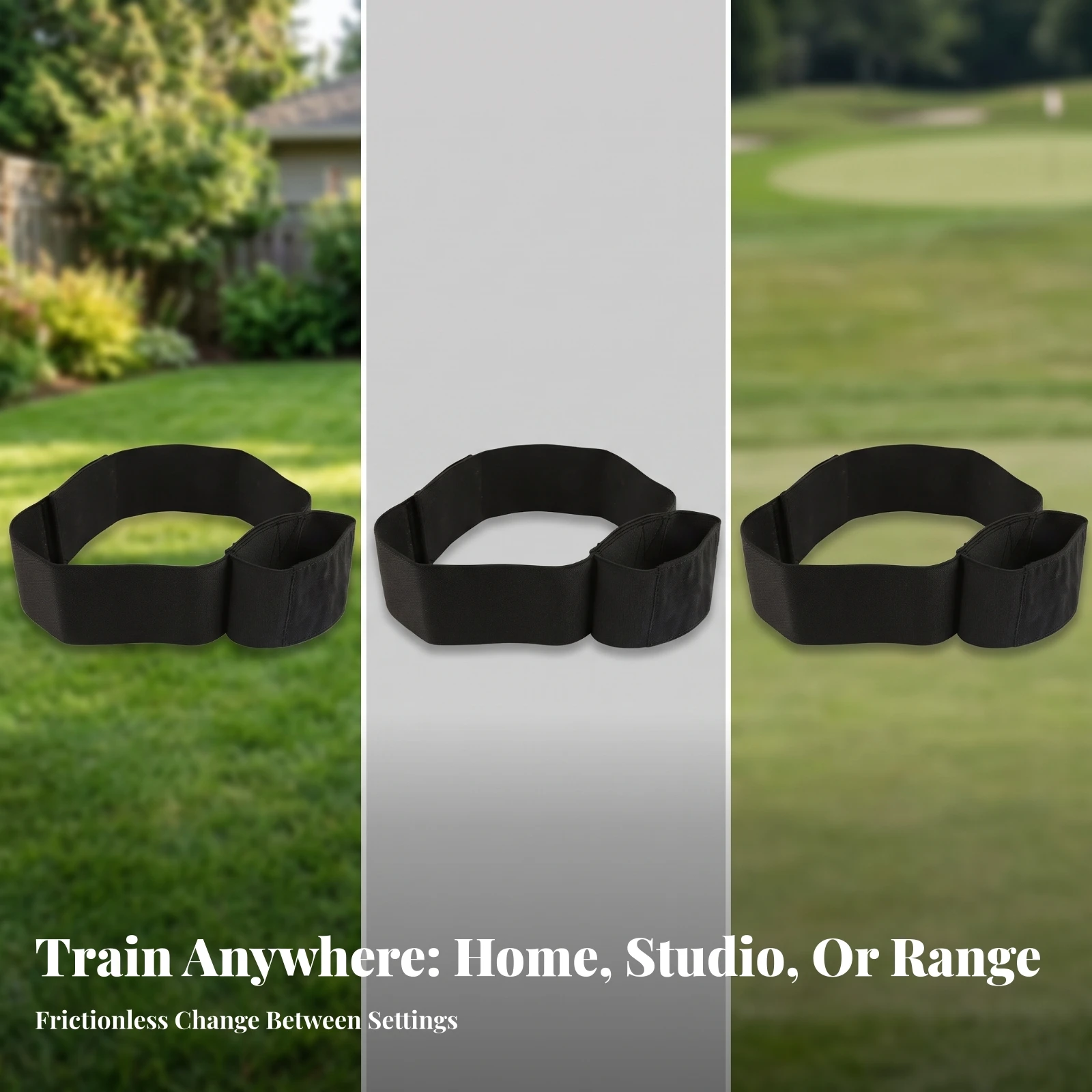 Golf Training Strap with Pouch Flexible Golf Swing Training Aid Gear Compact Instant Feedback for Golfers, Driving Range