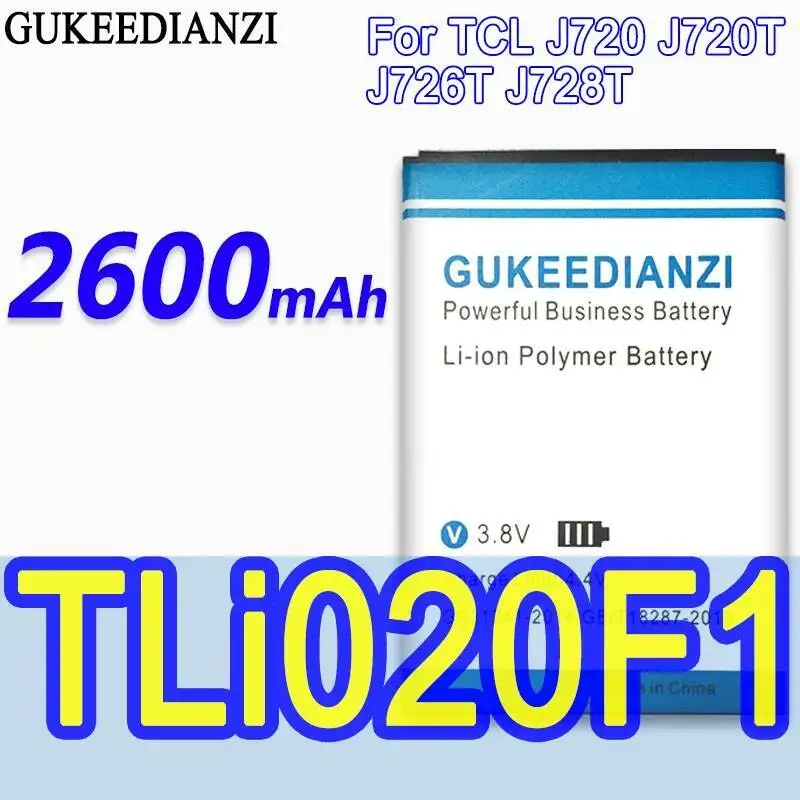 

Аккумулятор для мобильного телефона Tli020f1 2600 мАч, стабильный для Tcl J720 J720T J726T J728T Alcatel One Touch Pop 2 5042D C7 OT 7040 7040D