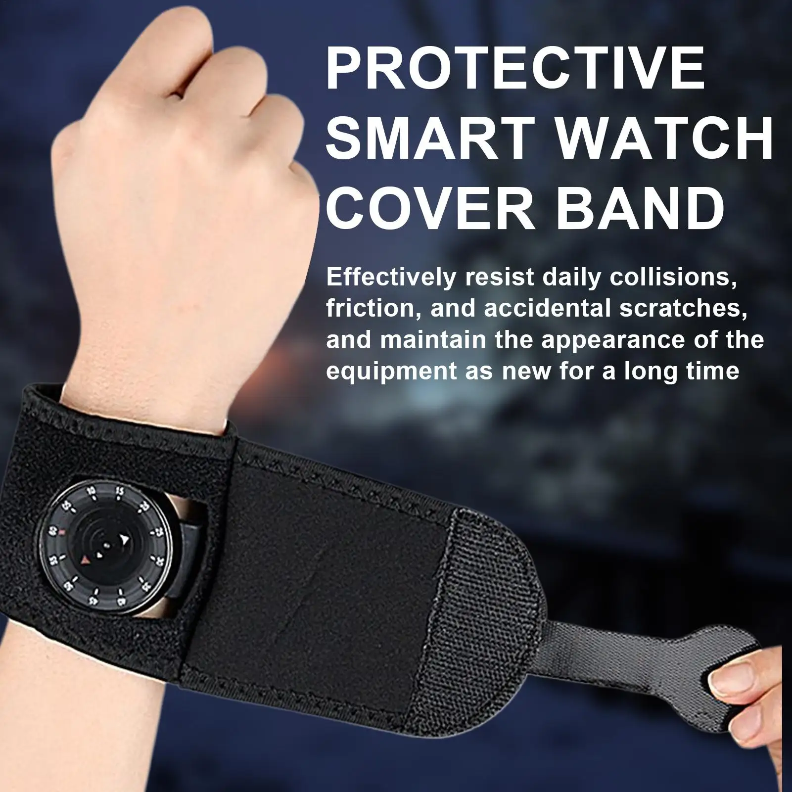 Watch Band Wrist Protector Watch Band Covers For men Sweat Proof Weatherproof Shock Absorption Armband Wrap For Teens Running