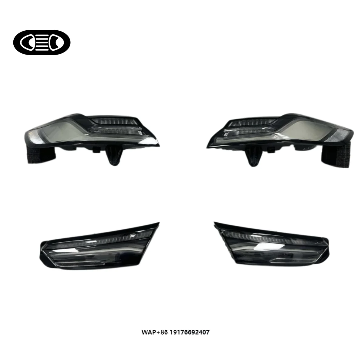 Black Transparent LED Taillights for  M8 G16 Handmade Modify Venom
