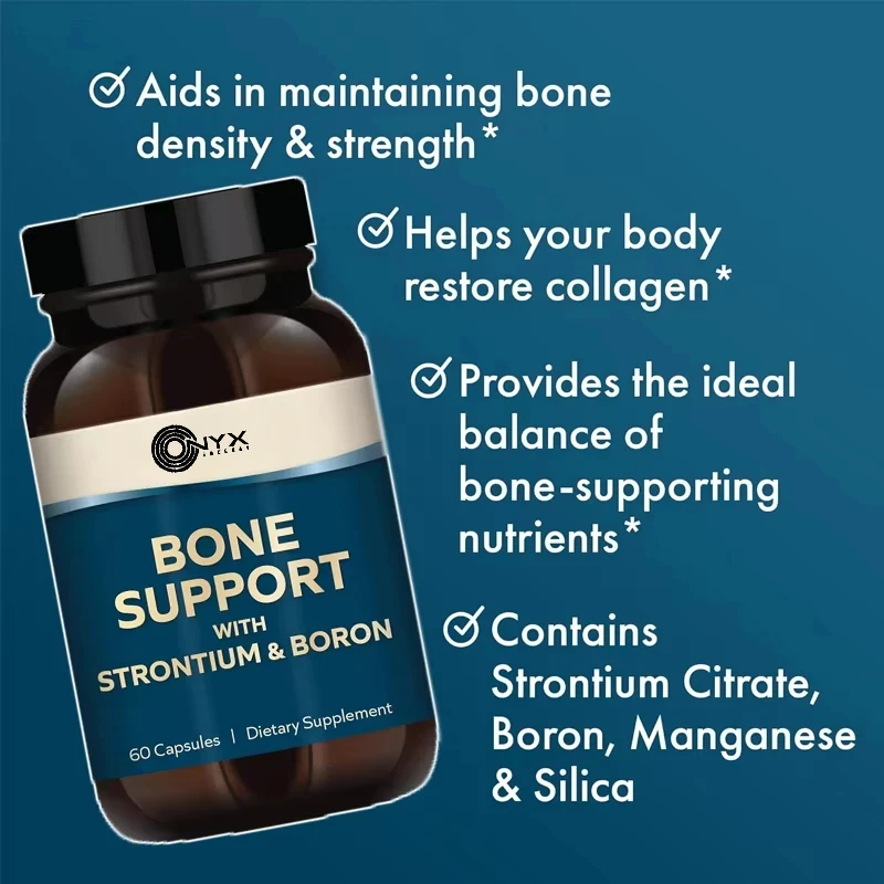 

Bone support containing tungsten and boron, 30 portions (60 pills), dietary supplement for bone and joint comfort, non GMO