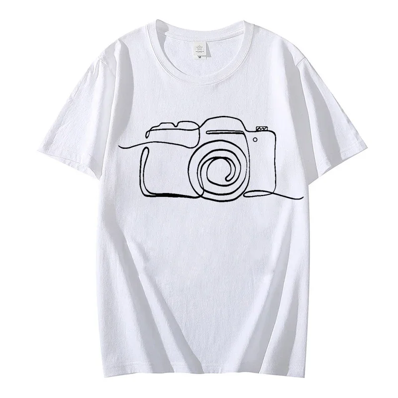 Photographer Graphic T Shirts Tops Clothes Camera Lover Tee Shirt Homme Photography T Shirt for Men Short Sleeve Men Clothing