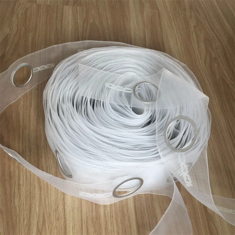 5/10Meters Curtain Head Tape With Round eyelet rings for Curtain Blinds Home