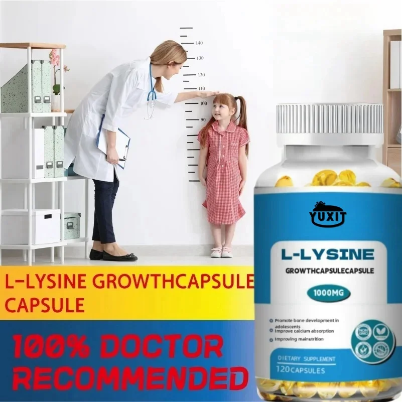 Supplement, L-lysine (L-lysine hydrochloride) 1000mg, Dual Strength, Amino Acid | Non genetically modified