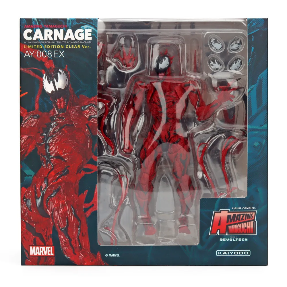 Marvel Venom Cletus Kasady massacre Anime Legend Yamaguchi-Style Black The Amazing Spider-Man Action Figure Model Kids Toys