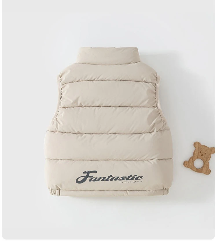 2026 Neue Kinder-Daunenweste Herbst und Winter Dicke Warme Weste 1-4 Jahre Ärmellose Jacke für Jungen – Detail 6