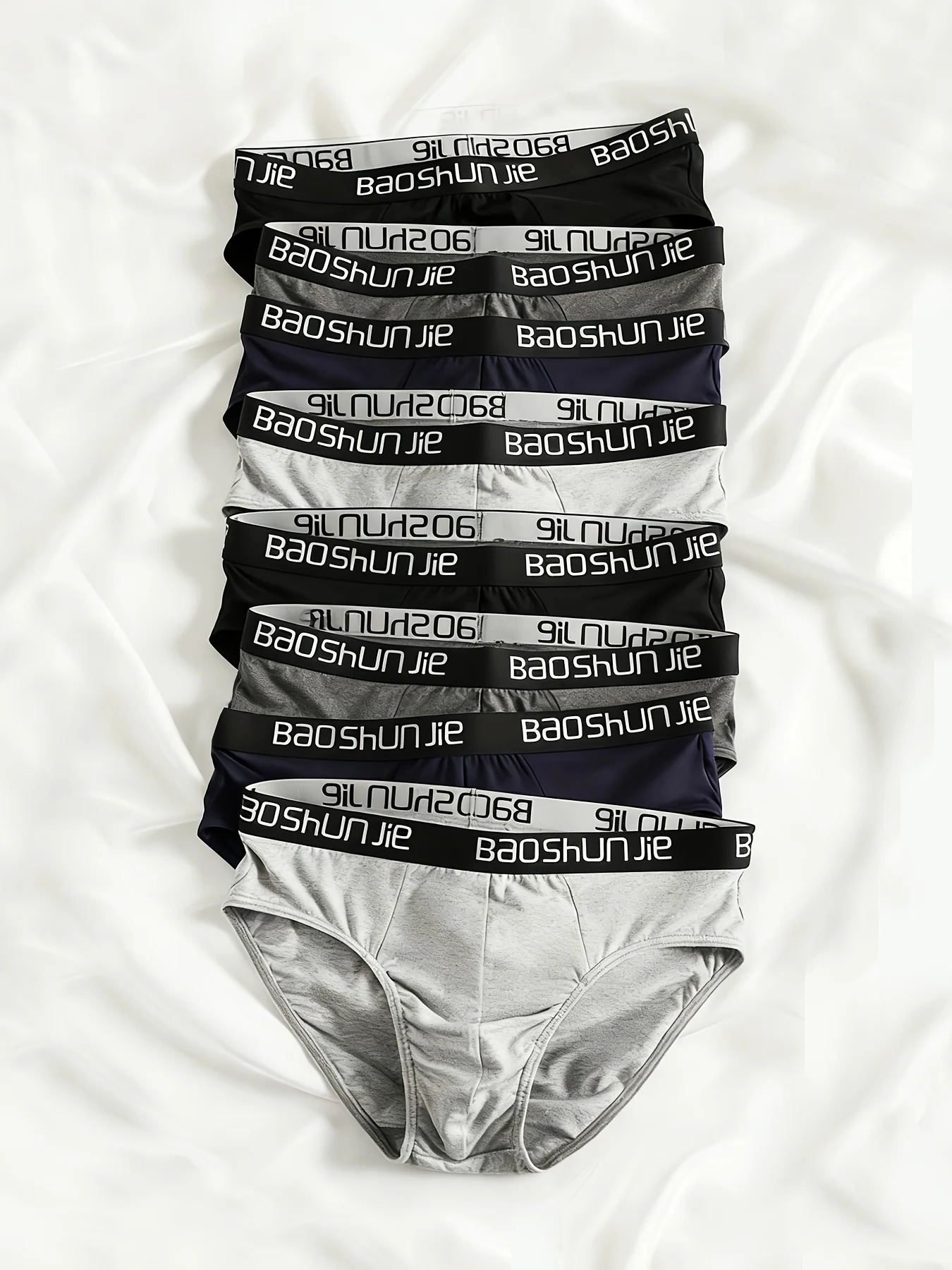 

Комплект мужского нижнего белья из 8 штук: комфортные, дышащие, повседневные, всесезонные трусы-брифы.