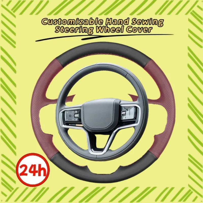 

Genuine Leather Protect The Original Leather From Wear And Tear Steering Wheel Cover For Land Rover Range Evoque Discovery 3 4 5