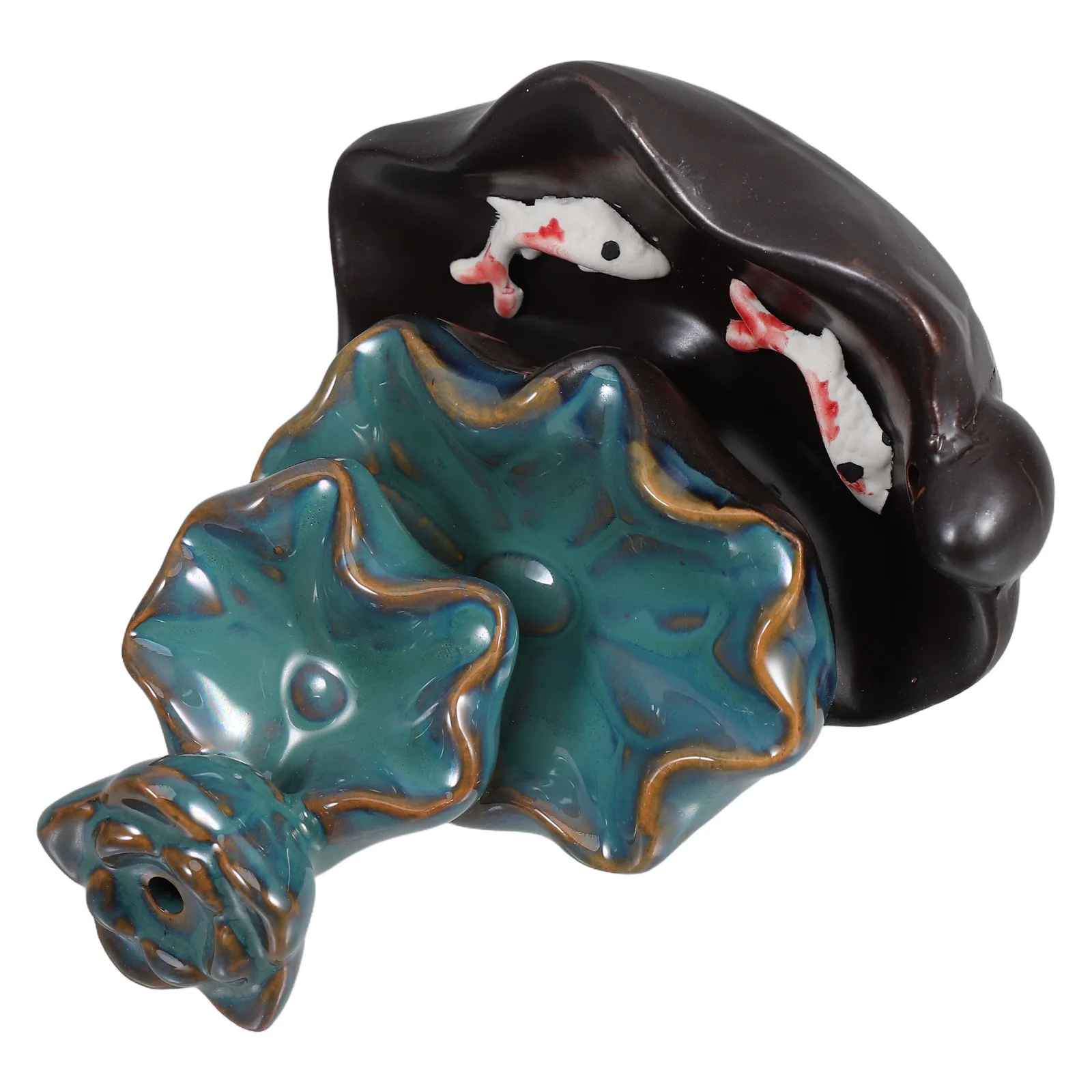 

Ceramic Incense Burner Waterfall Censer Holder Indoor Decorative Modern Elegant Stable Material Compact Multifunctional Burns