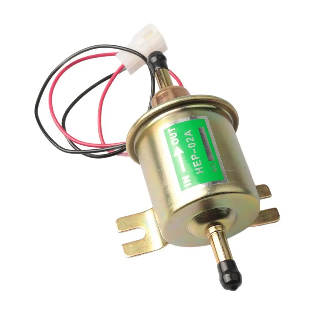 B09A 24V Universal Electric Fuel Pump Low Pressure Bolt Fixing Wire Diesel Petrol HEP-02A for Car Carburetor Motorcycle ATV