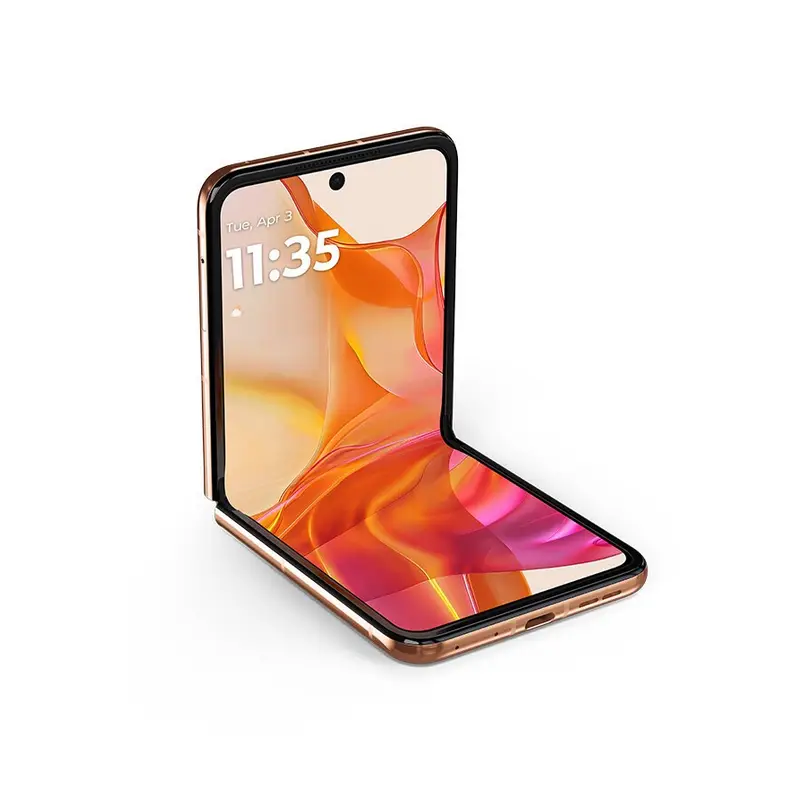 هاتف Motorola Moto Razr 50 Ultra بسعة 256 جيجابايت، معالج Snapdragon 8sgen3، شاشة قابلة للطي 6.9 بوصة، كاميرا 50.0 ميجابكسل، تقنية NFC أصلية - 5