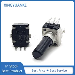 5PCS RV09 Type Vertical Single Seal Potentiometer A10K R0902N 0932 A103 3-Pin Adjustable Resistor D Shaft Length 18mm