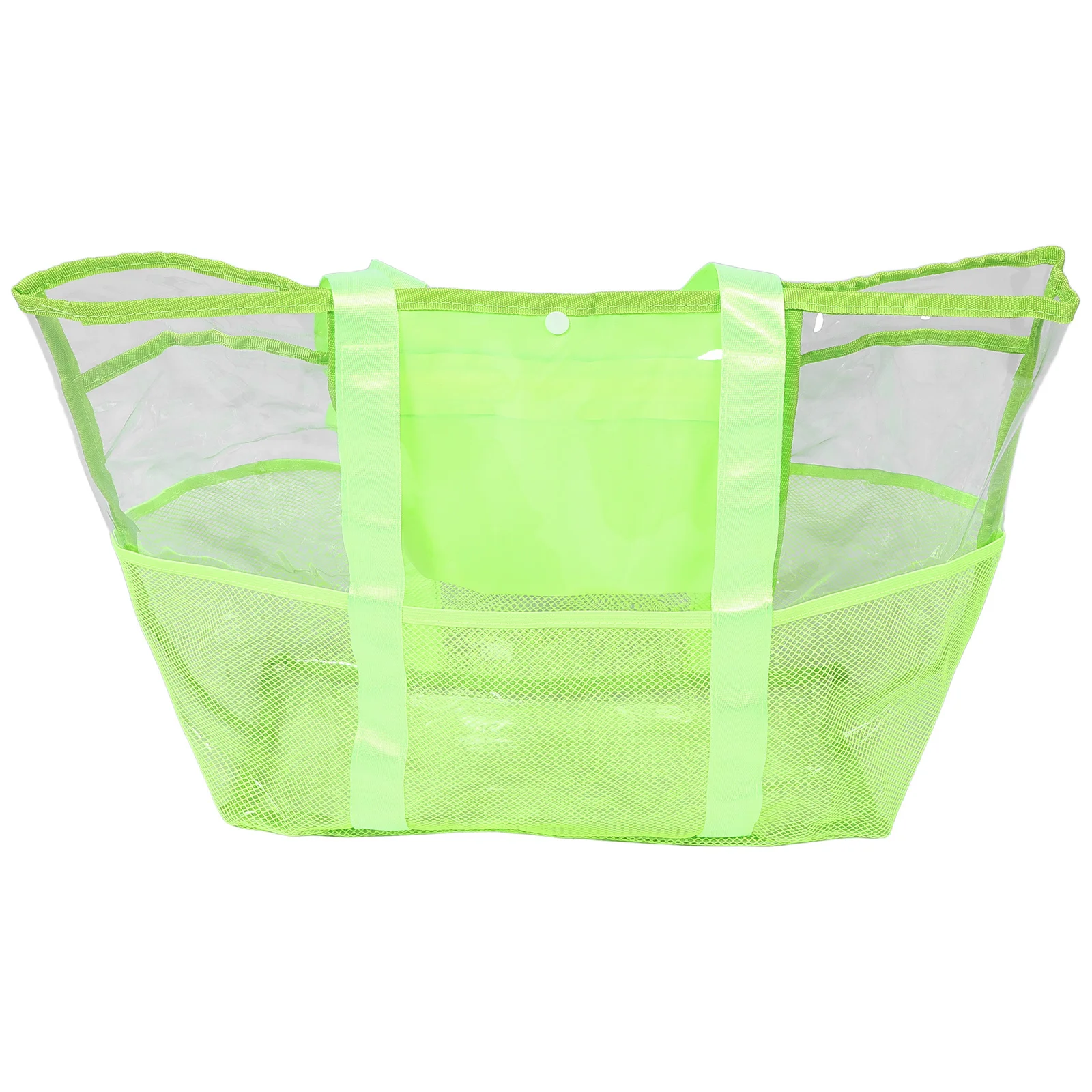 حقيبة حمل شبكية خفيفة الوزن قابلة للطي، سعة كبيرة، مقاومة للماء، سريعة الجفاف، قابلة للتنفس، حقيبة سباحة شبكية متعددة المقصورات العائلية